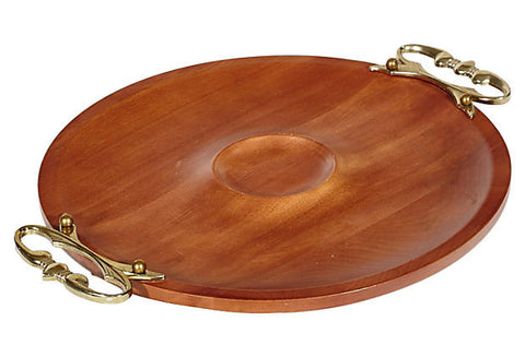 Cherry Wood Handled Server
