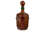 leather and glass decanter