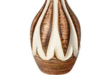 1960s Vintage Cream & Brown Lamp
