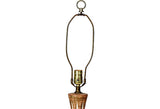 1960s Vintage Cream & Brown Lamp