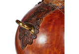 1960s Italian Leather Handled Decanter