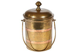 Gilt Metal Tall Handled Ice Bucket