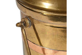 Gilt Metal Tall Handled Ice Bucket