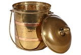 Gilt Metal Tall Handled Ice Bucket