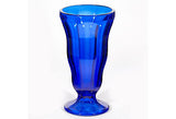 Cobalt Glass Parfait Stems, Set of 8