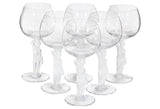 Art Deco Frosted Cherub Nude Wine Stems
