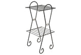 mid century modern wire metal table