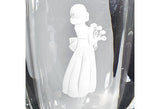 1960s Orrefors Etched Glass Vase