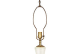 1960s Italian Frosted Glass Table Lamp