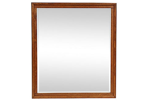 19th Century Oak Wall Mirror
