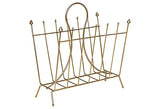 1960s Gilt Atomic Style Magazine Holder