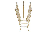 1960s Gilt Atomic Style Magazine Holder
