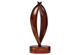 1960s Walnut Hand Carved Sculpture