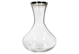 Silver Glass Wine Carafe