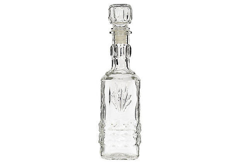 1960s Tall Glass Decanter