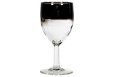 1960s Silver Fade Wine Stems, Set of 5