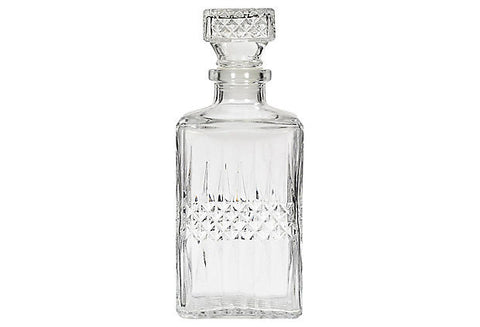 1960s Square Glass Decanter