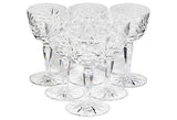 vintage wheel cut glass wine stems