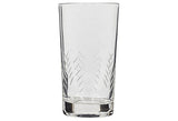 1960s Cut Line Glass Tumblers, Set of 11