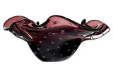 Italian Murano Bullicante Glass Bowl