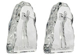 Glass Golfing Bookends, Pair