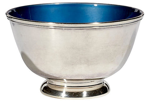 mid century modern enameled metal bowl