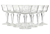 vintage Wheat Etched Wine Stems