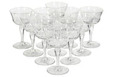 mid century modern Wheat Etched Wine Stems