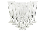 mid century modern wheat etched glass pilsners