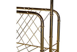 Bamboo Style Gilt Metal Magazine Rack