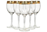 Vintage Gilt Rimmed Wine Stems