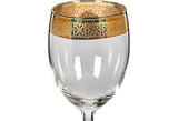 Vintage Gilt Rimmed Wine Stems, Set of 5