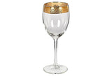 Vintage Gilt Rimmed Wine Stems, Set of 5