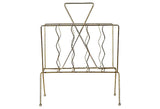 1960s Gilt Metal Magazine Rack