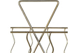 1960s Gilt Metal Magazine Rack