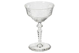 Art Deco Wheel Cut Glass Coupes
