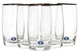 Slovakia Gilt Rim Glass Tumblers
