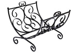 1960s Black Metal Folding Magazine Rack
