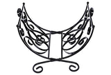 1960s Black Metal Folding Magazine Rack