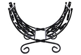 1960s Black Metal Folding Magazine Rack