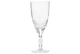 1960s Crystal Glass Wine Stems, Set of 10
